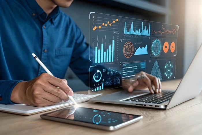 Dashboard tecnologica e strumenti digitali